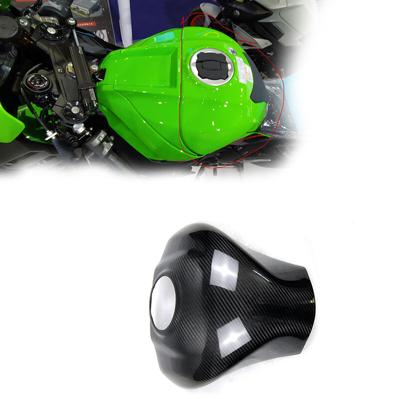 Carbon Fiber Gas Tank Side Cover Fairing Cowl For Kawasaki Ninja