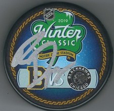 Autographed RYAN DONATO 2019 Winter Classic Boston Bruins Hockey Puck w/ COA