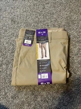 Weatherproof Vintage Mens Tech Pants Straight Fit Water Repellent 40x 34 Tan NWT