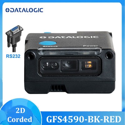 Datalogic Gryphon GFS4590-BK-RED RS232 Desktop Fixed Mount 2D Barcode Scanner
