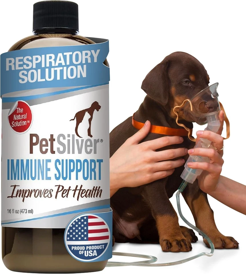 PETSILVER® PetSilver Immune Respiratory with Chelated Silver for Cats and Dogs, 16 oz.