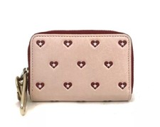 Jimmy Choo Heart Star Leather Coin Purse Wallet Bicolor GREAT VALENTINES GIFT