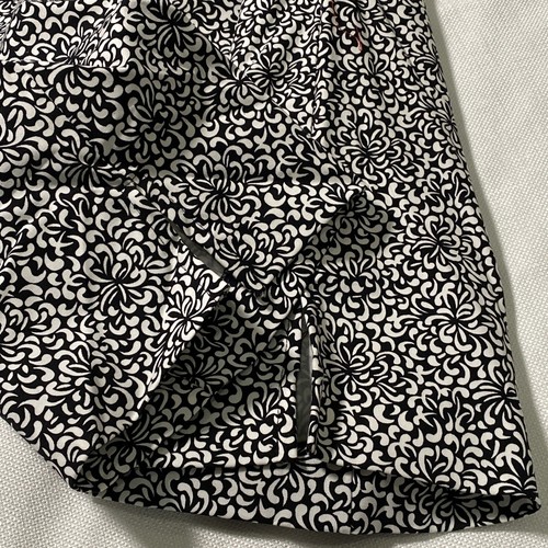 New York & Co. Damen City Stretch Caprihose Größe 10 Paisley schwarz & weiß - Bild 4 von 11