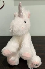 Russ Berrie Shining Stars Unicorn Pink & White Plush Stuffed Animal White
