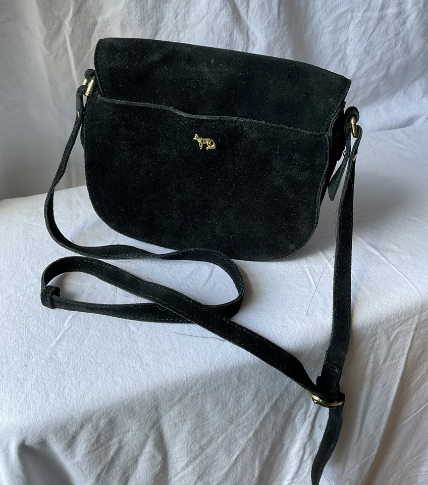 Emma Fox Bolso Bandolera Gamuza Negro Foto 2 de 3