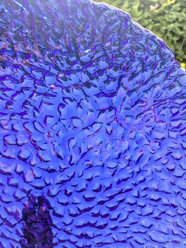 Kobaltblaue Platte Kunstglas 10" neuwertig - Bild 2 von 11