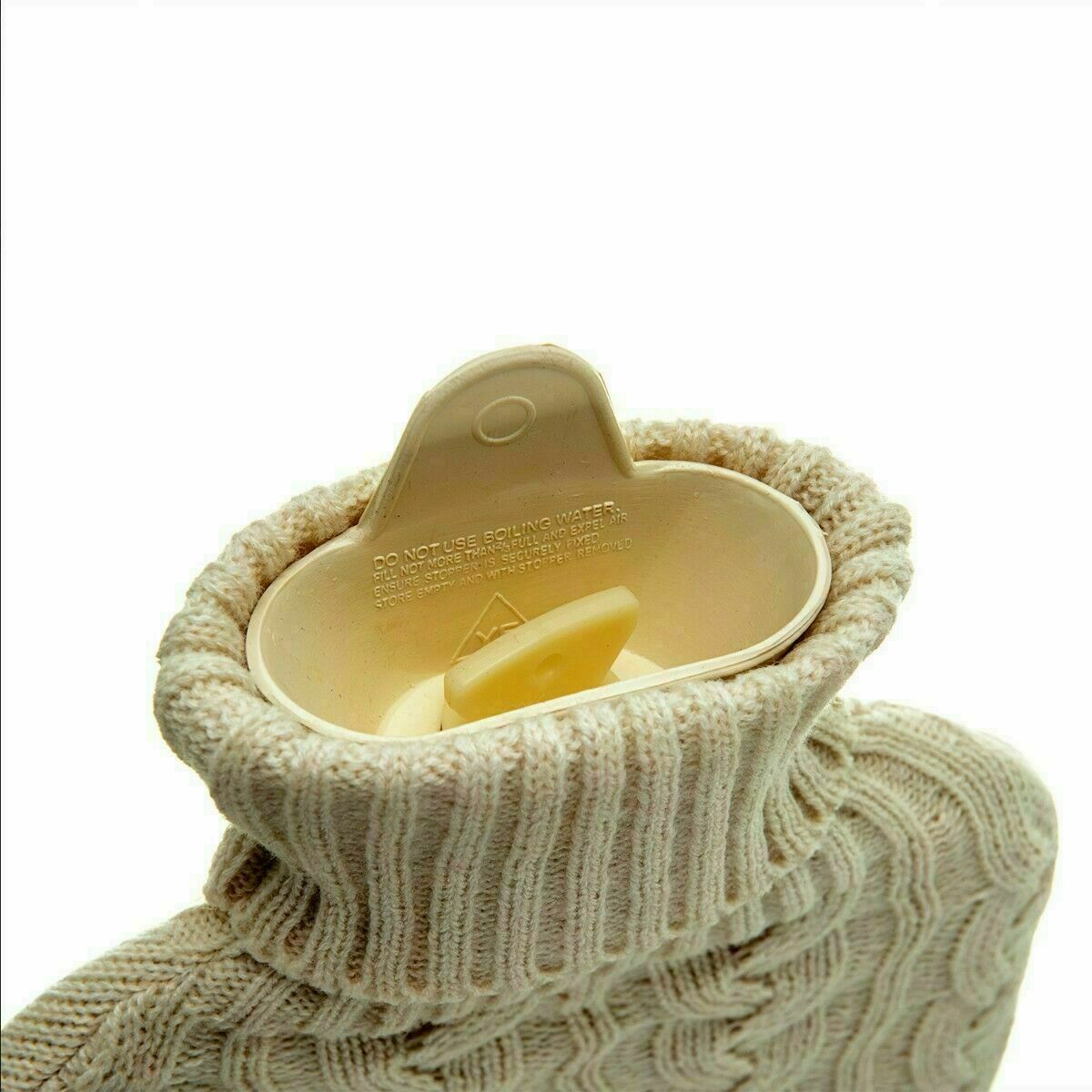 2L Litre Large Hot Water Bottle With Knitted Cover Quality Hot Water