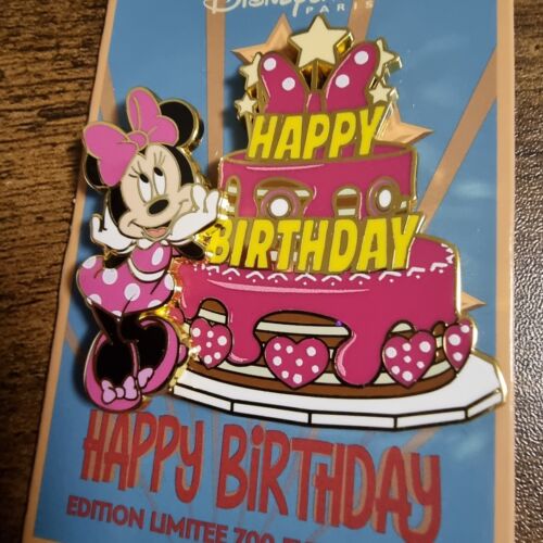 Disneyland Paris Happy Birthday Cake Gateau Limited Edition Disney Pin DLP LE700 - Picture 6 of 16
