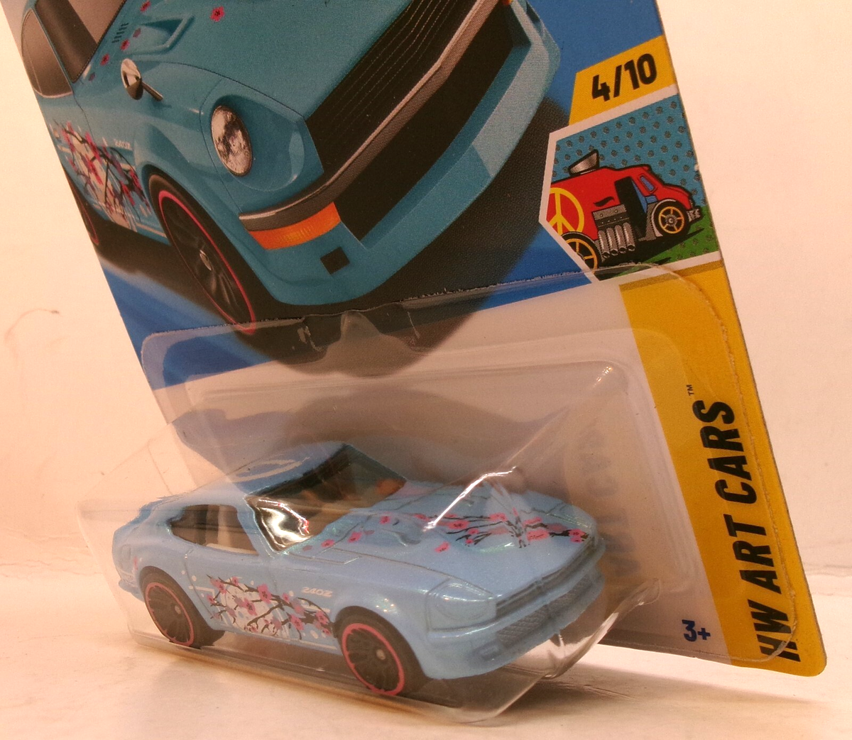 Hot Wheels Datsun 240Z #62/250 - Série Art Cars 4/10, Bleu, édition 2025, Boîte Non Ouverte