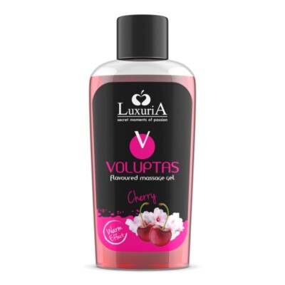 Gleitmittel Massage Oral Kirsche Essbar Gel Wasserbasis Wärmend LuxuriA