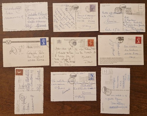 Londra (Gran Bretagna), lotto di 9 cartoline a colori viaggiate - Imagen 2 de 2