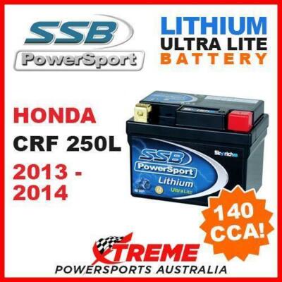 Honda Crf250l Crf 150 Battery SSB 12V LITHIUM ULTRALITE 140 CCA