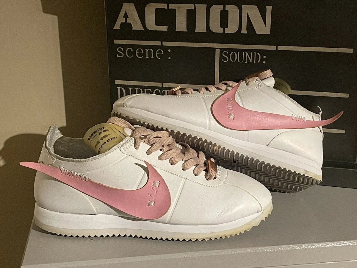 Similar Funeral fregar Nike Cortez NCXL Noise Cancelling Size 5.5 W White &amp; Pink Shoes  CI5776110 ~ Rare | eBay