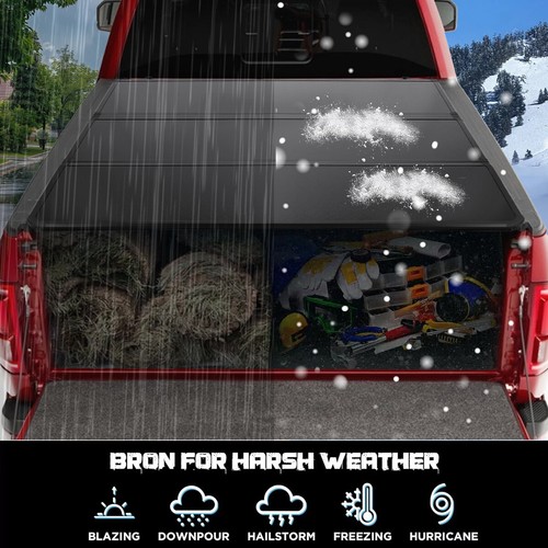 5.8FT Hard Tonneau Cover for 2019-2025 Chevy Silverado GMC Sierra 1500 Truck Bed - Picture 3 of 9