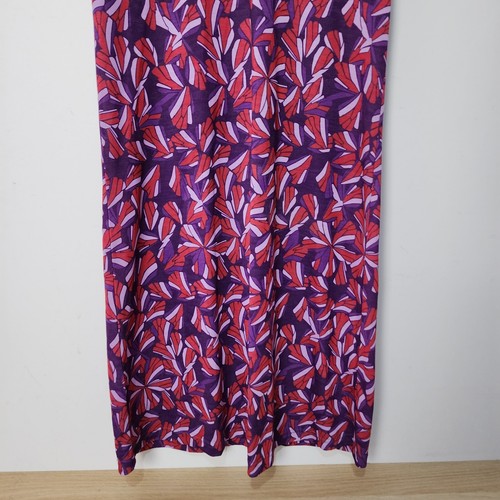 Columbia Dress Womens 14 Purple Floral Geometric A Line - Picture 4 of 9