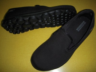 skechers go walk canvas slip on