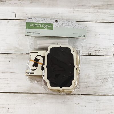 HL Home Decor - Small Table Food Rectangle Signs 12pc Set