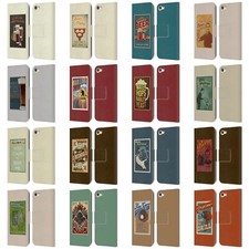 LANTERN PRESS MAN CAVE LEATHER BOOK WALLET CASE FOR APPLE iPOD TOUCH MP3