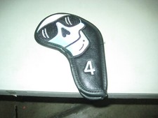 slightly used Universal 4 iron headcover skull with sunglasses
