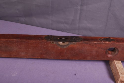 Vintage Level - Wood and Brass - Sargent & Co N.Y - Picture 3 of 8
