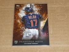 2018 Topps Inception FRANCISCO MEJIA ORANGE PARALLEL INDIANS GUARDIANS /50 T782