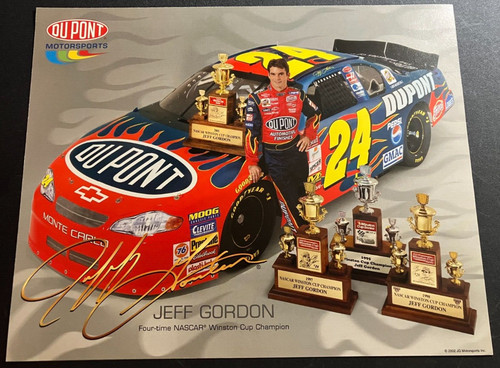2002 Jeff Gordon #24 Dupont Chevy Monte Carlo - NASCAR Hero Card Handout