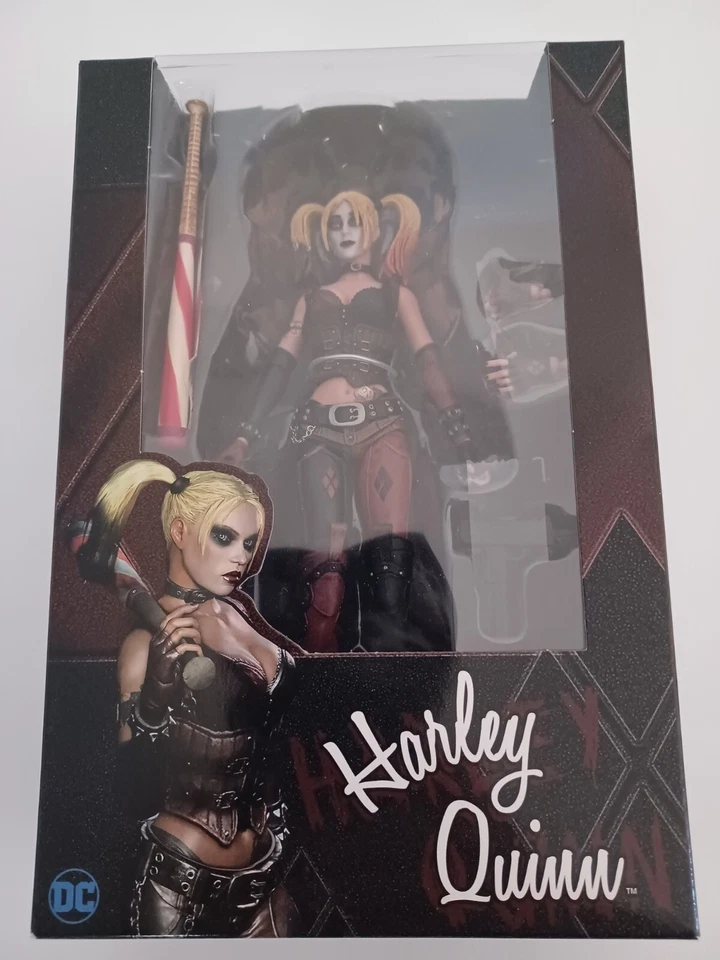 NECA DC漫画蝙蝠侠阿卡姆城哈雷奎因收藏品可动人偶2016 — 第 2/4 张图片