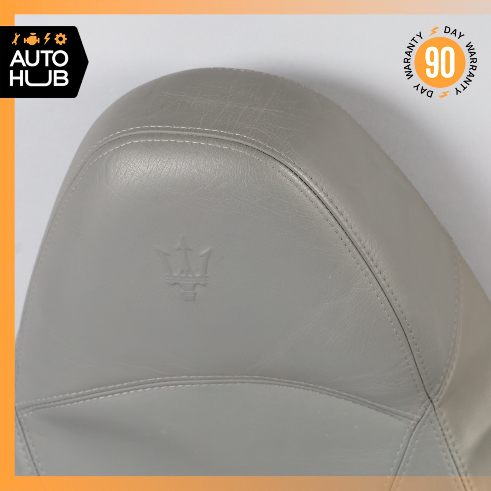 02-06 Maserati Spyder 4200 M138 Front Right Top Upper Seat Cushion Grey OEM