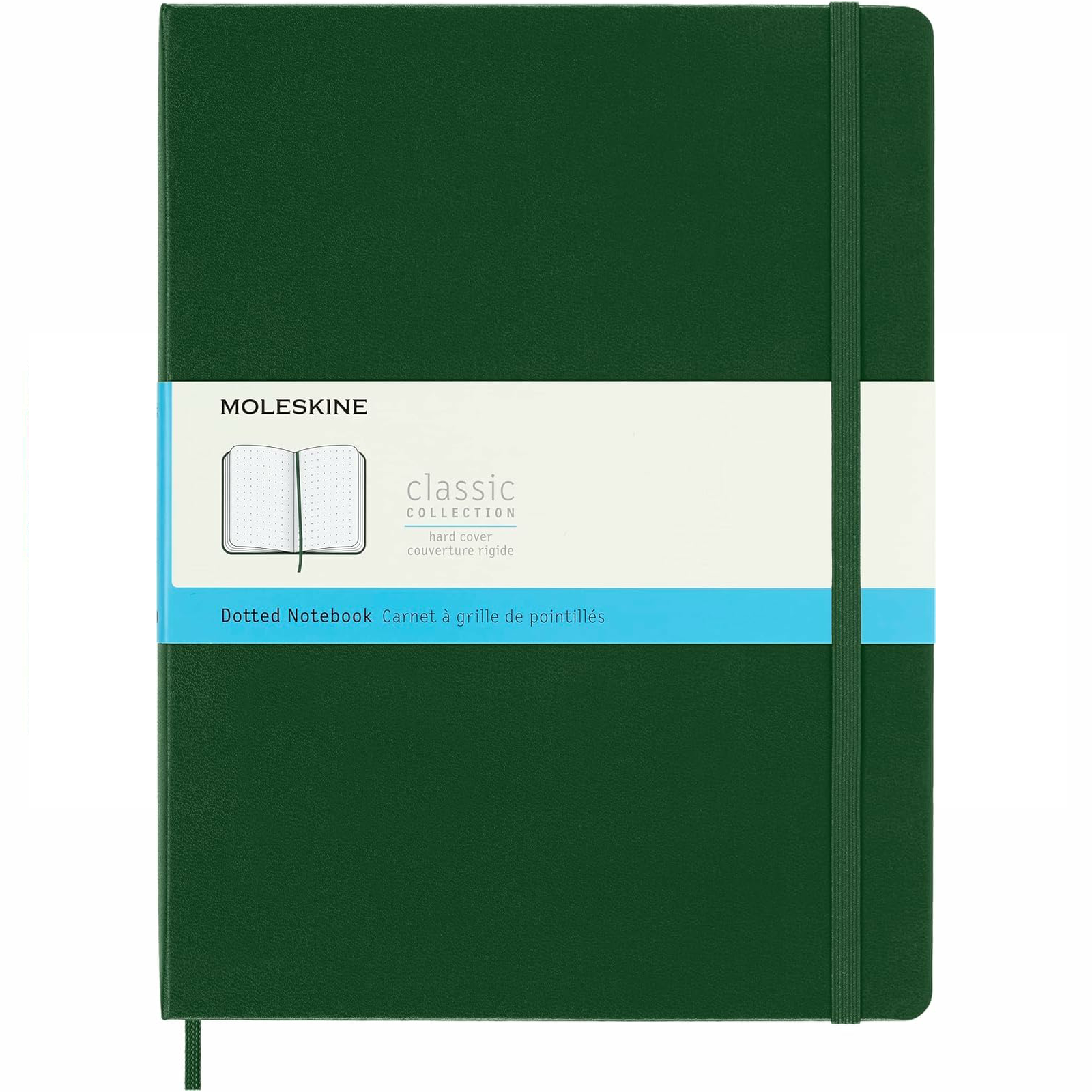 Moleskine Extra Large Dotted Hardcover Notebook Myrtle Green (Paperback Book) - Image 5