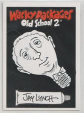 2011 Topps Wacky Packages JAY LYNCH Sketch Card SOFT HEAD BULBS Old School Ser 2