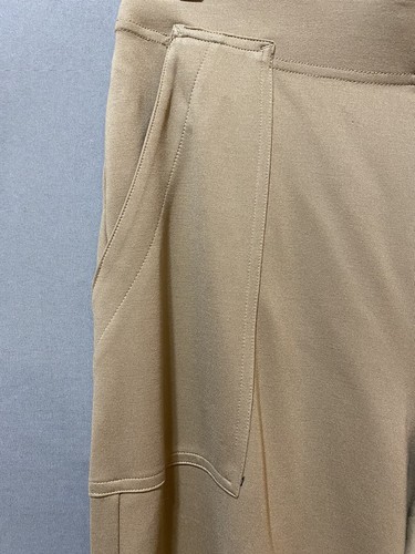 Nuevo con etiquetas Pantalones Max Studio Mujer Cintura Elástica tiro medio Rayón Pierna Ancha Talla L Camel - Imagen 6 de 12