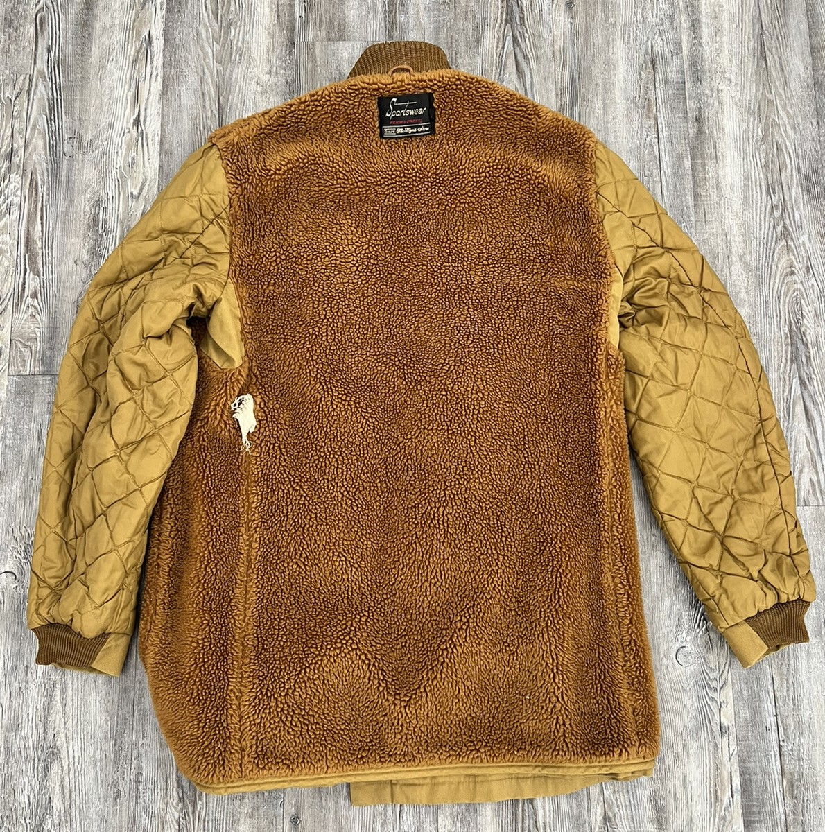 Vintage Sears Sportswear Perma-Prest sherpa lined jacket work coat
