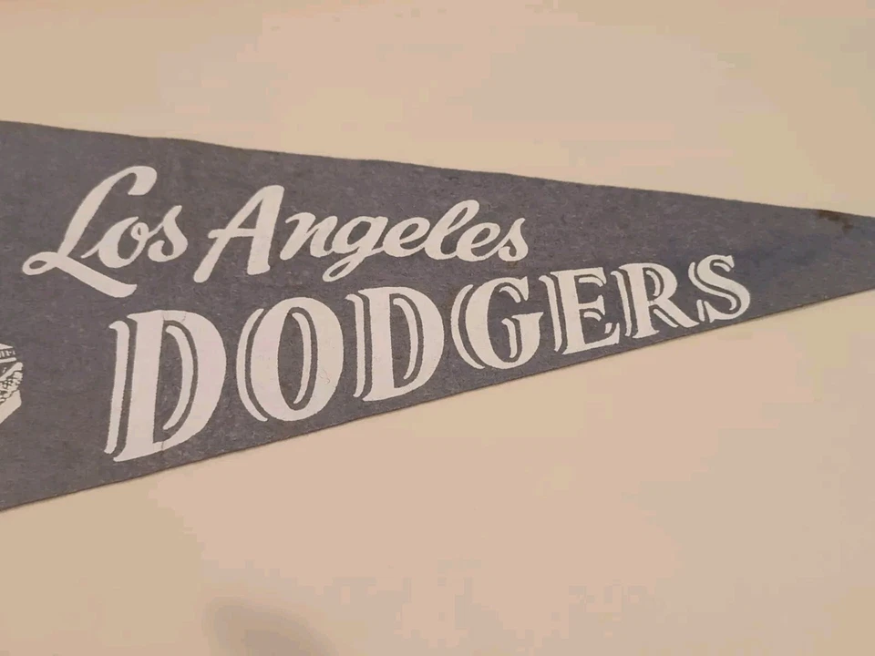 De colección Los Angeles Dodgers 1959 Tamaño Completo Raro Da Bum Original Banderín Campeones Foto 4 de 4