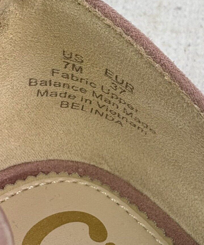 Sam Edelman Circus BELINDA Blush Pink D'Orsay Flat Open Toe Shoes Sz 7 M EU 37 - Picture 14 of 22