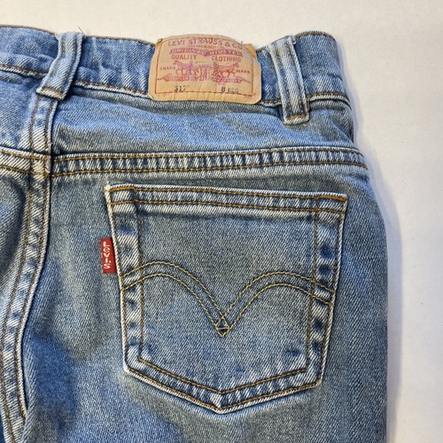 Levi's 517 Stretch Flare Jeans youth girls Size 8 Reg Blue Stretch Denim - Picture 7 of 9