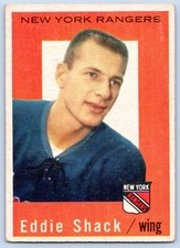 EDDIE SHACK 1959-60 TOPPS 59-60 NO 57 VGEX+            44757