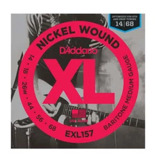 D'Addario EXL157 Nickel Wound, Baritone Medium, 14-68
