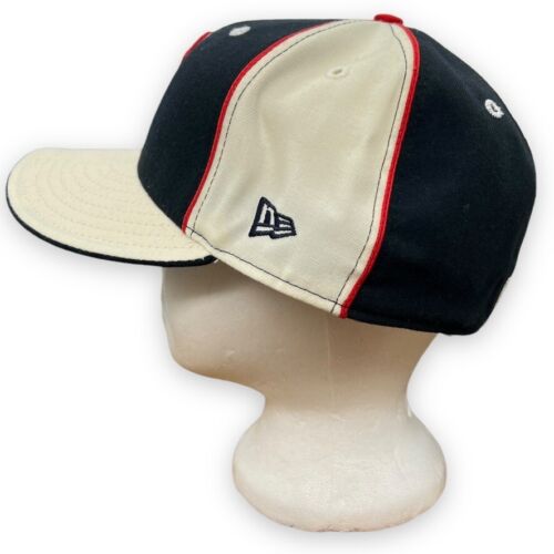 VTG Boston Red Sox Pinwheel Hat Red White Blue 59Fifty Fitted Cap Fenway - Picture 2 of 7