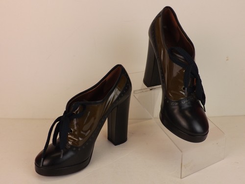 NUEVO MARC BY MARC JACOBS DOS TONOS CUERO OXFORDS PLATFORM PUMPS 36.5 ITALIA - Imagen 3 de 12