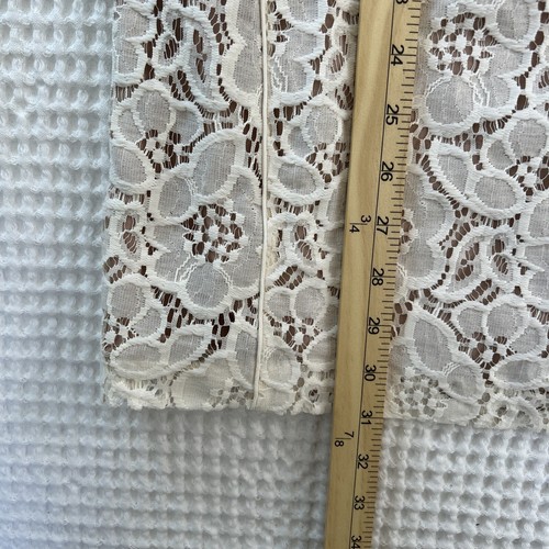 Ann Taylor Loft weiß Häkel ärmellos Mini Blume Brautkleid Kirche 0P Neu mit Etikett - Bild 11 von 13