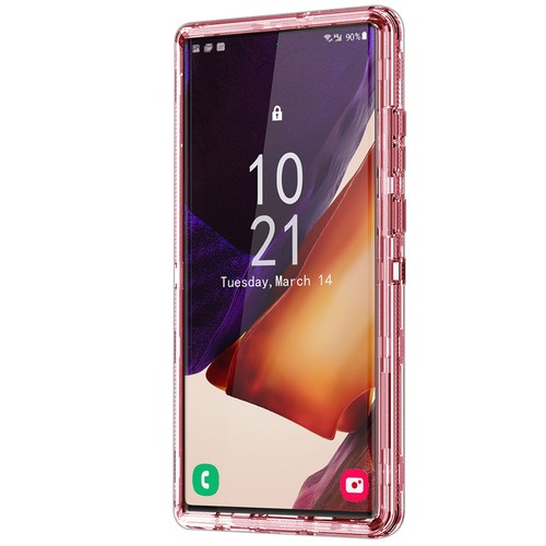 For Samsung Galaxy Note 20 Ultra 5G Case Shockproof Hard Phone Cover Clear/Pink - Photo 7 sur 24