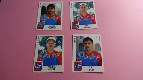 4 ORIGINAL IMAGES - FOOTBALL 90 - CAEN including SERGIO PANZARDO