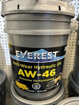 EVEREST Anti-Wear Hydraulic Oil AW-46 Extreme Peerformance 5 GALLON/ 18.92 LITER