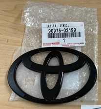 2023-2026 PRIUS GLOSS BLACK NIGHTSHADE FRONT LOGO EMBLEM GENUINE TOYOTA