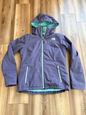 The North Face Softshell Winter Coat Jacket Women  s Medium Purple Teal Full Zip