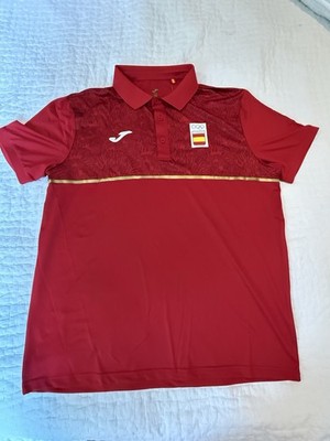 Espana Polo Shirt Mens Xl Joma Red Spain Olympic Committee NWT NEW