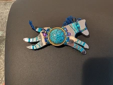 LIZTECH Horse Pin Brooch - Artist Signed 2000 Artisan Mirrored Jewels - RARE