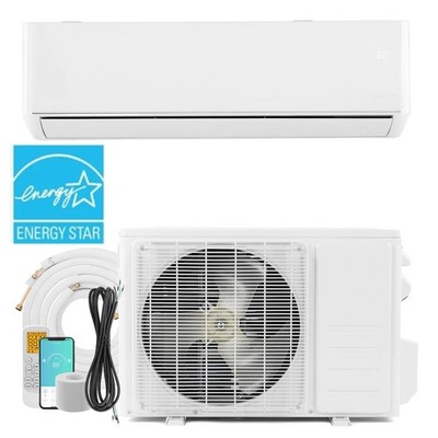 9000 BTU Air Conditioner & Heat Pump Ductless AC Mini Split with Remote 24 SEER2