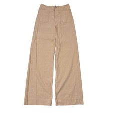 Maeve Pants Womens Size 28 Khaki Tan The Colette High Rise Wide Leg Baggy Career