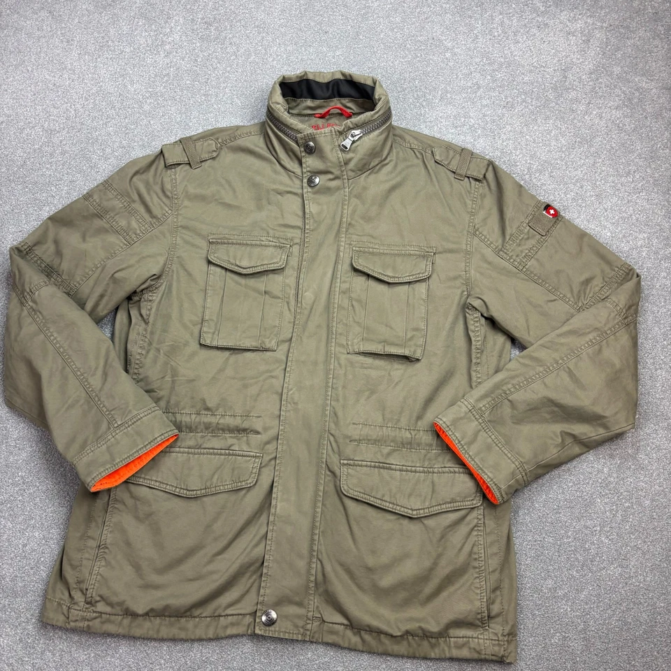 Wellensteyn Jacket Adult Large Green Military Utility Outdoors Canvas Coat Men* - Image 2 of 4